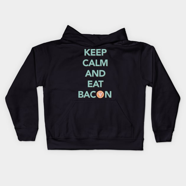 Keep Calm and Eat Bacon Tee Tshirt Kids Hoodie by teespot123